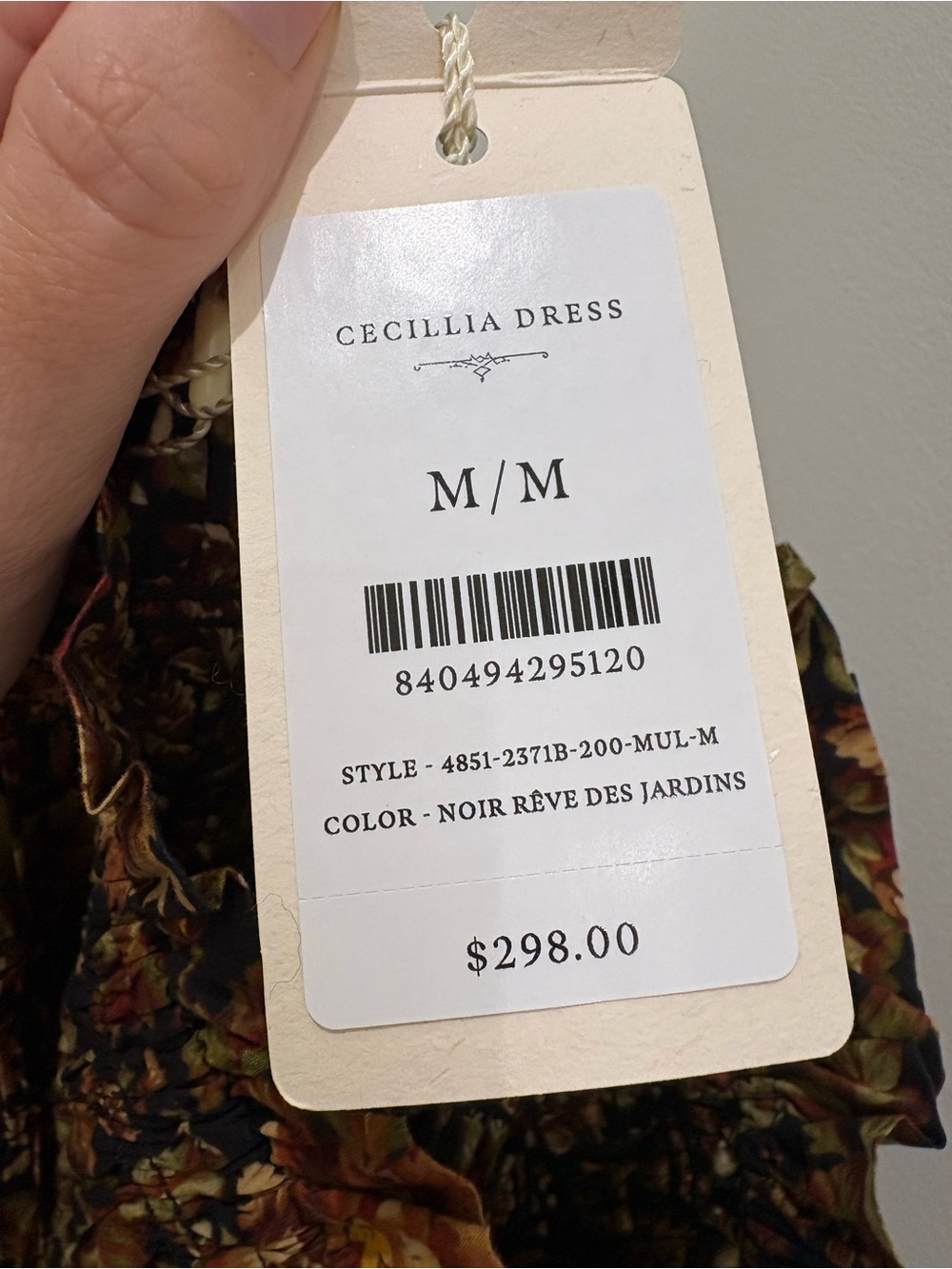 NWT Doen Cecillia Dress - Multi Floral Long-Sleeve Mini - Picture 9 of 9